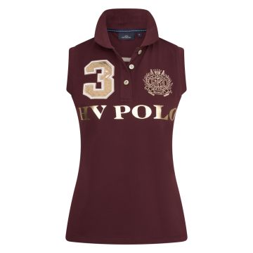 Poloshirt mouwloos Favouritas Luxury -  Dark berry