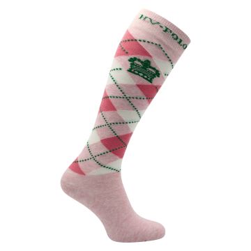 Sokken HVP-Argyle -  Orchid pink