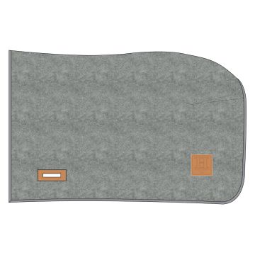 Kwart-uitrijdeken HVP-Scottie -  Light grey
