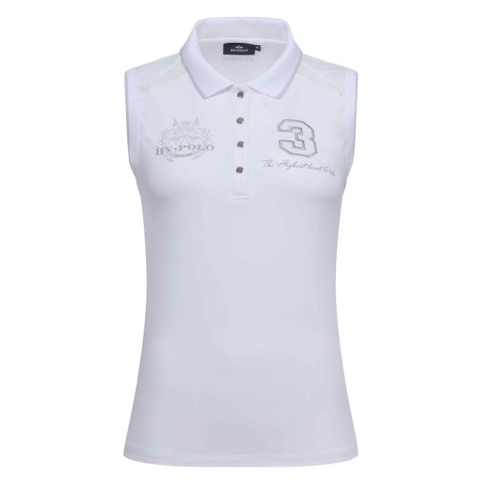 Polo shirt Favouritas Tech sleeveless - 0001 - White Polo shirt Favouritas Tech sleeveless - 0001 - White