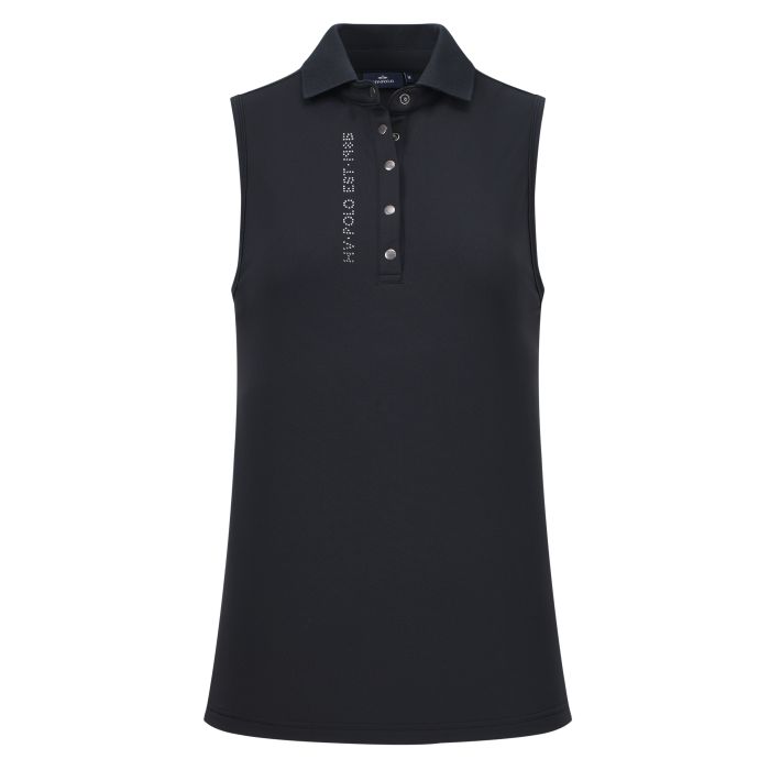 Polo shirt sleeveless HVPMyrthe - 9000 - Black Polo shirt sleeveless HVPMyrthe - 9000 - Black