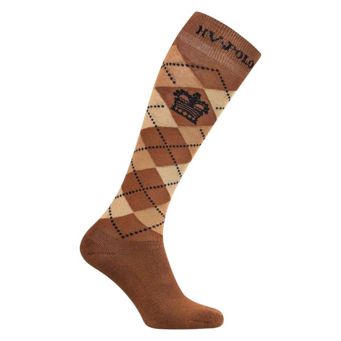 Socks HVPArgyle - 8535 - Light brown-brown