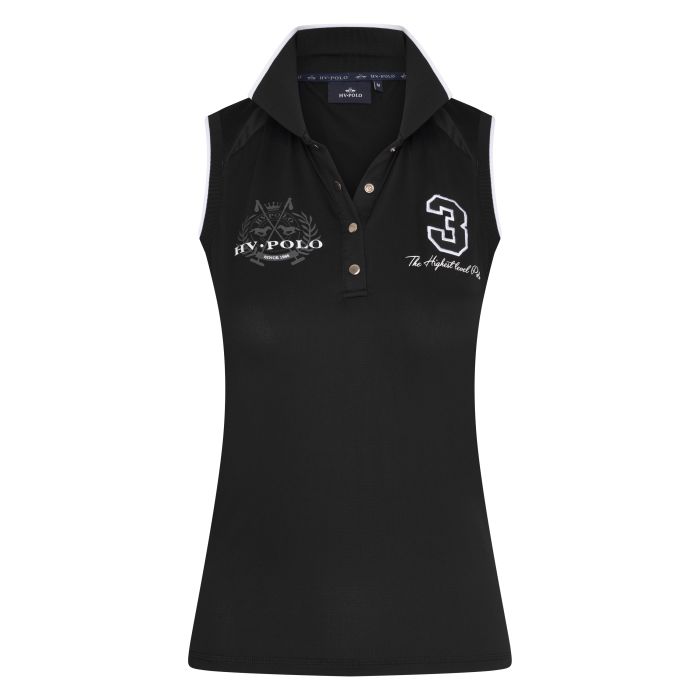 Polo shirt Favouritas Tech sleeveless - 9000 - Black