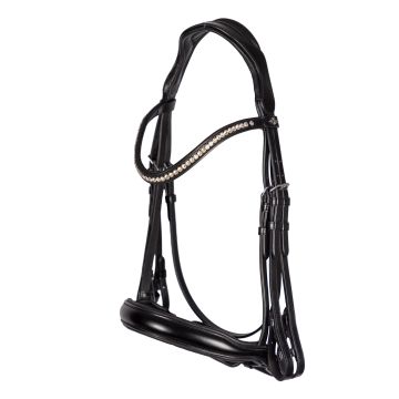 Hoofdstel stang en trens HVP-Legacy deluxe -  Black