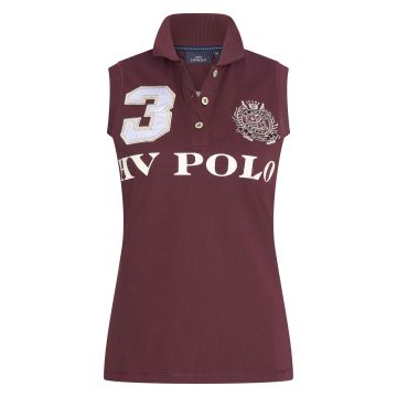 Polo shirt Favouritas mouwloos -  Dark berry
