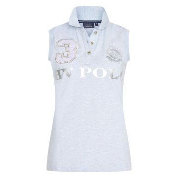 Polo shirt Favouritas mouwloos -  Cloud melange