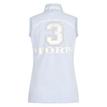 Polo shirt Favouritas mouwloos -  Cloud melange