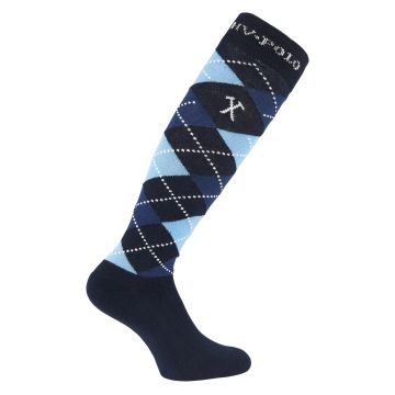 Sokken HVP-Argyle -  Navy-Air-Navy melange